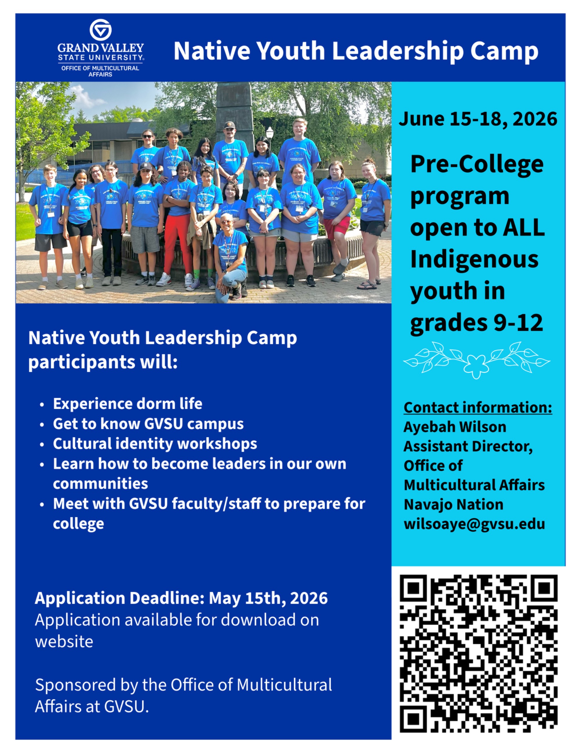 Flyer for Summer camp